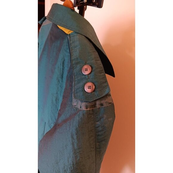 Vintage Westfield Trench Coat Size 10 With Belt Green 80s Or 90s See Photos - Picture 14 of 16